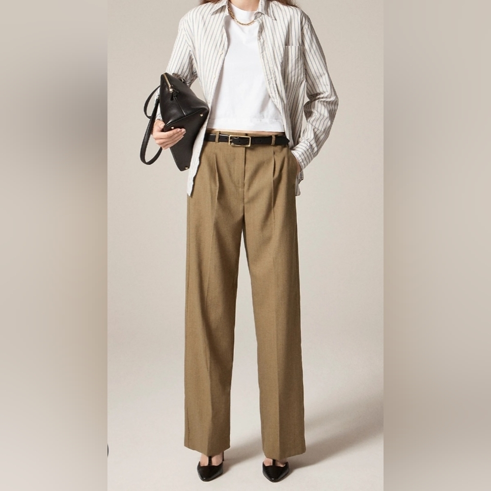 J Crew Nova Fides Essential Wide-leg Pant